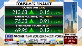 Consumer finance stocks slide on credit worries