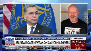 Steve Hilton reacts to Xavier Becerra floating a mileage tax on California drivers - Fox Business Video