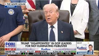 Trump disappointed in some Republicans for not eliminating filibuster: ‘Foolish people’