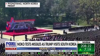 North Korea test-fires missiles as Trump arrives in South Korea