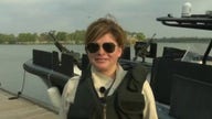 Maria Bartiromo wears bulletproof vest while touring Rio Grande