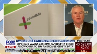 Data from 23andMe bankruptcy could be 'very harmful' to a lot of Americans, Rep. Comer warns - Fox Business Video