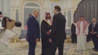 Elon Musk greets President Trump, Saudi Crown Prince Mohammed bin Salman