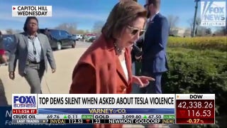 Top Democrats go silent when asked about Tesla violence