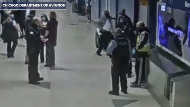 Video shows man being arrested after allegedly hiding out at Chicago's O'Hare International Airport for 3 months