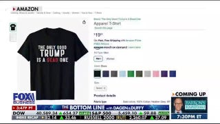 Amazon caught selling clothing wishing the death of Trump - Fox Business Video