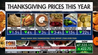 Thanksgiving costs fall as voters still rate the economy negatively