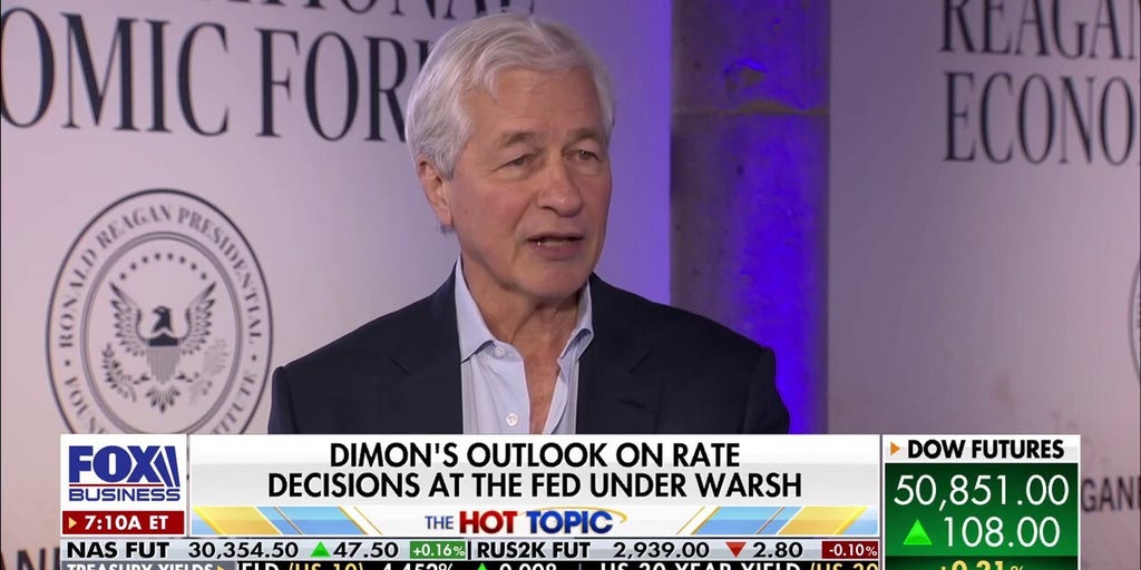 Jamie Dimon says years of banking regulations should be reevaluated, backs Kevin Warsh's approach