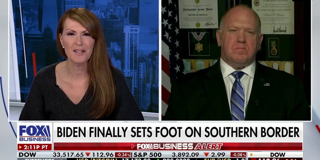 El Paso cleans up migrant camps before Biden visit | Fox Business Video