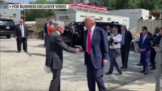 Trump and Powell meet at controversial D.C. renovation site