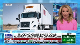 Yellow trucking halts operations, lays off 30K employees - Fox Business Video