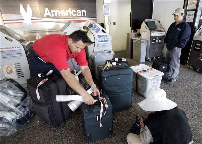 American airlines military bags store