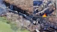 Several hurt when train derails in West Virginia, spewing fuel and igniting blaze