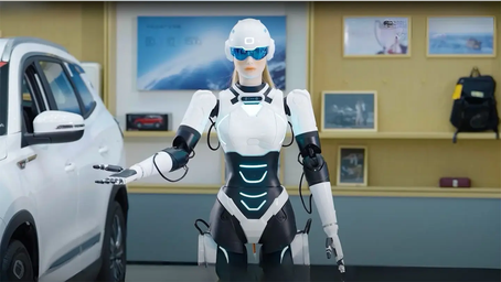 Humanoid robot is the new car dealership sales consultant who never takes a day off