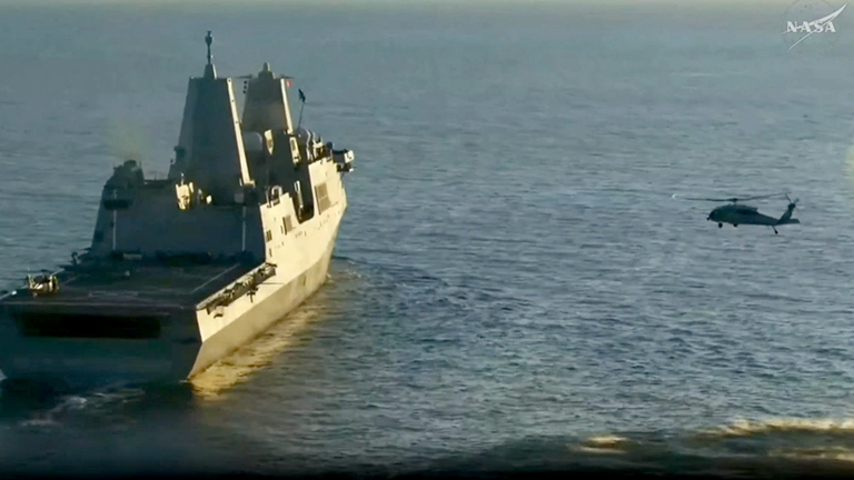 NOW: Artemis II astronauts board the USS John P Murtha after successful splashdown - Fox Business News