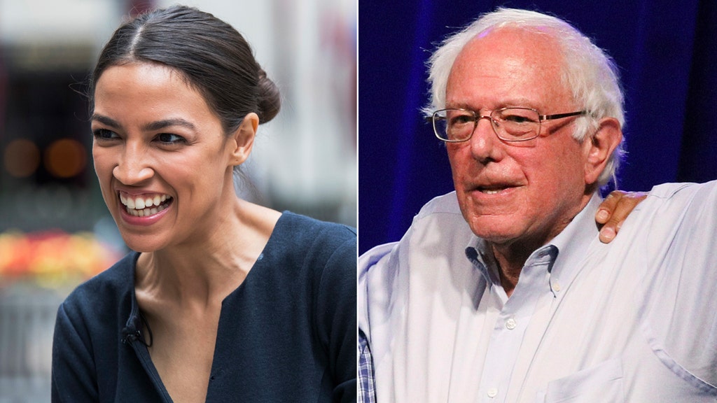 Dem rift feared as upstart Ocasio-Cortez hits campaign trail with Bernie Sanders