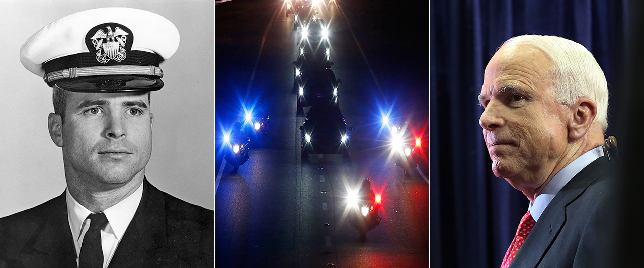 Body of John McCain arrives home in Phoenix as nation continues to mourn, plan tributes