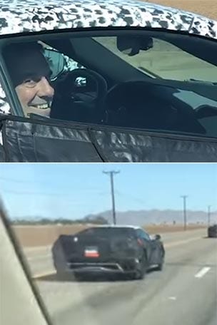 Who's driving secret Chevy?
