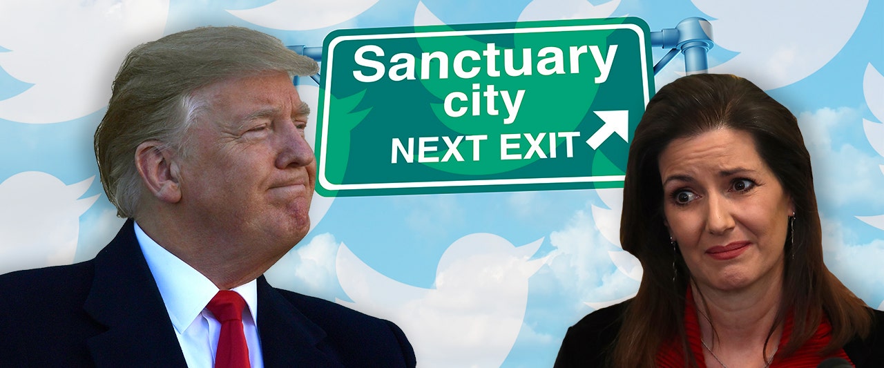 Trump trades barbs with liberal mayor over plan to relocate illegal immigrants