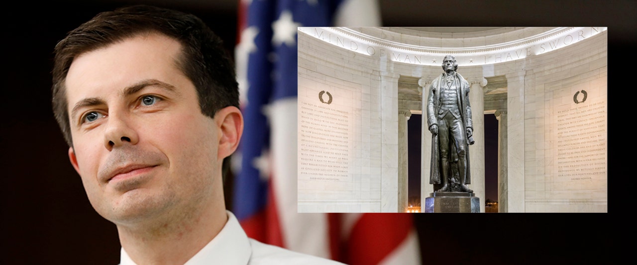 Buttigieg backs idea of erasing this presidentâs name, offers tepid defense of Founding Father