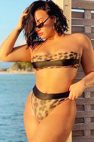 Star goes wild in teeny bikini