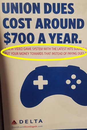 Airline in hot water over message