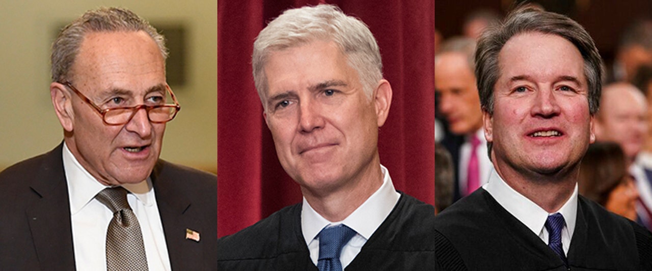 Fired-up Schumer unloads on these Supreme Court justices at abortion rights rally