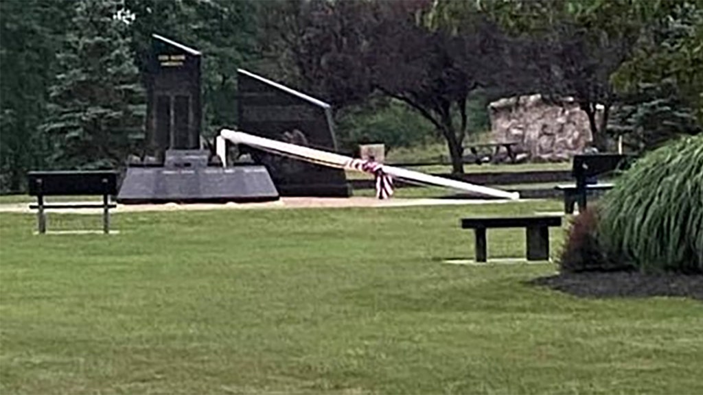 Sick vandals cut down 9/11 Memorial flagpole in New York village