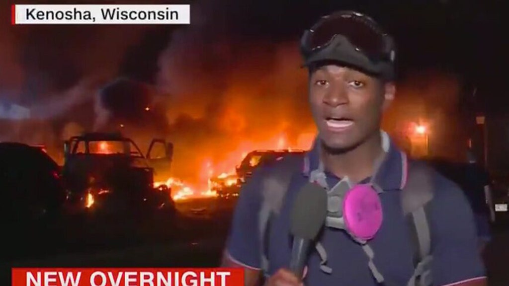 CNN mocked for coverage of violent riots, arson in Kenosha, Wis.