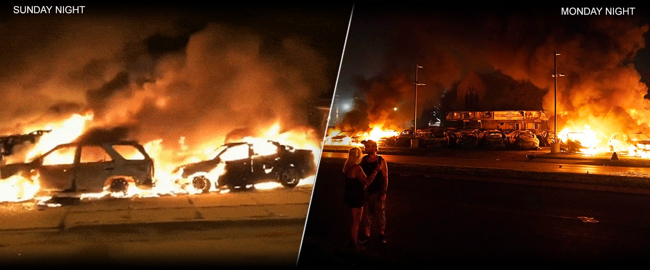 Wisconsin rioters target another car dealership, other businesses in second night of violent unrest