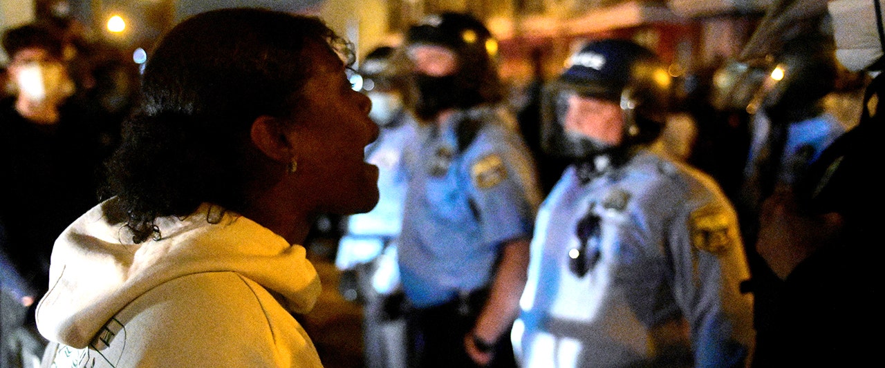 Man yelling at police