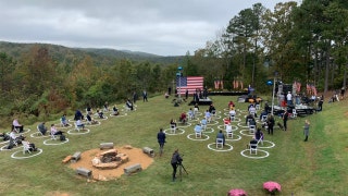 Biden holds socially-distanced rally in Ga. - and hardly anyone shows