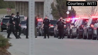 Mall shooting - Cop cars