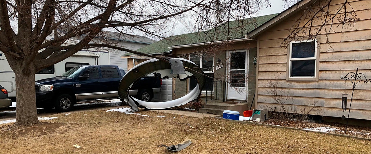 United plane drops debris over Colorado after engine failure