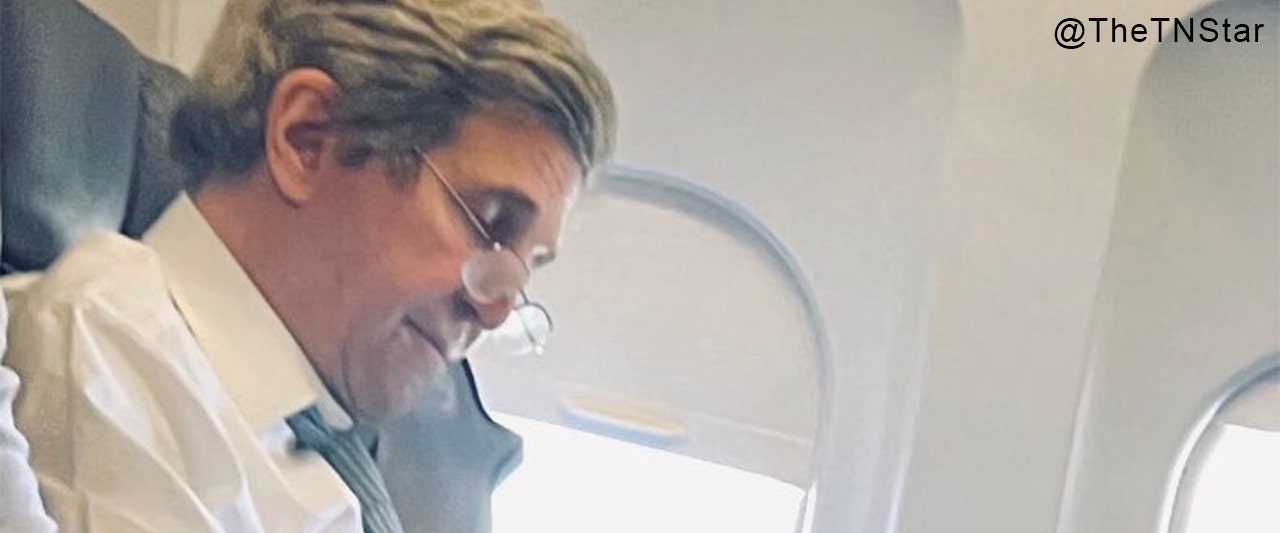 Biden's climate czar Kerry caught without mask, airline investigating possible COVID violation
