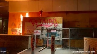Portland ICE building set on fire during Saturday night protest