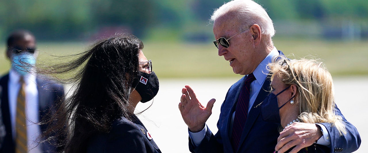 Biden, Tlaib have heated confrontation on tarmac after his arrival in Detroit