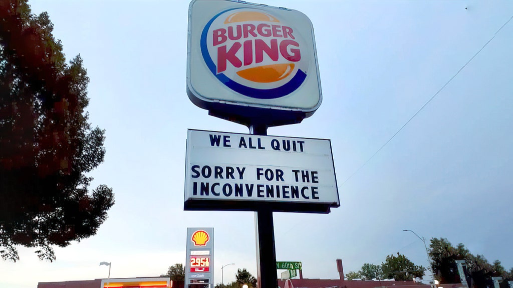 Burger King display goes viral as employees walk out