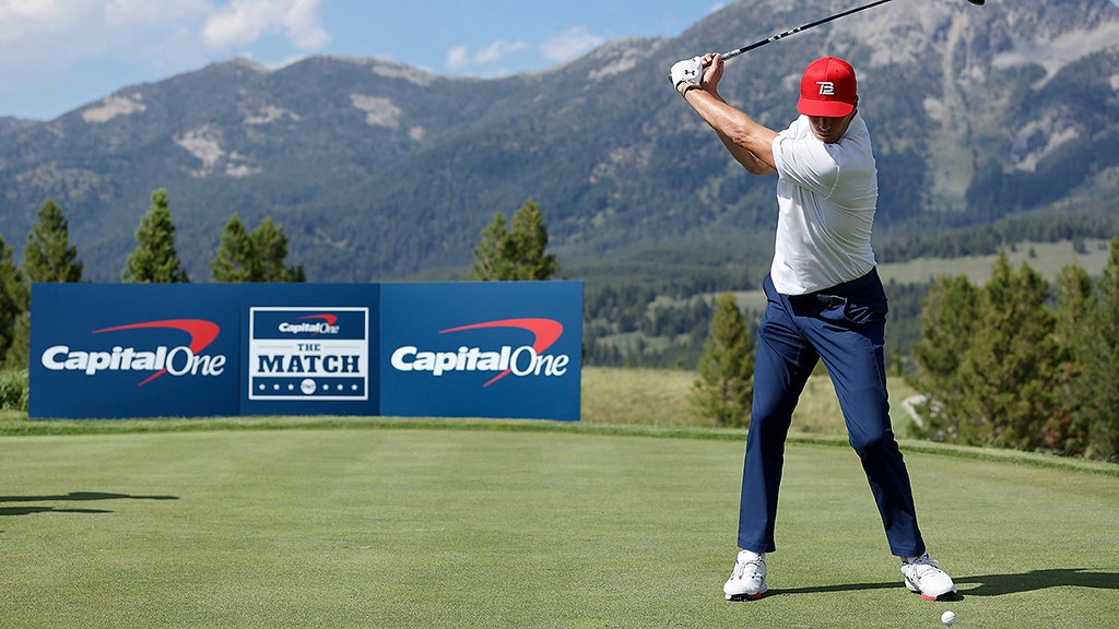 SEE IT: Brady slams golf ball 390 yards, lands feet from the pin