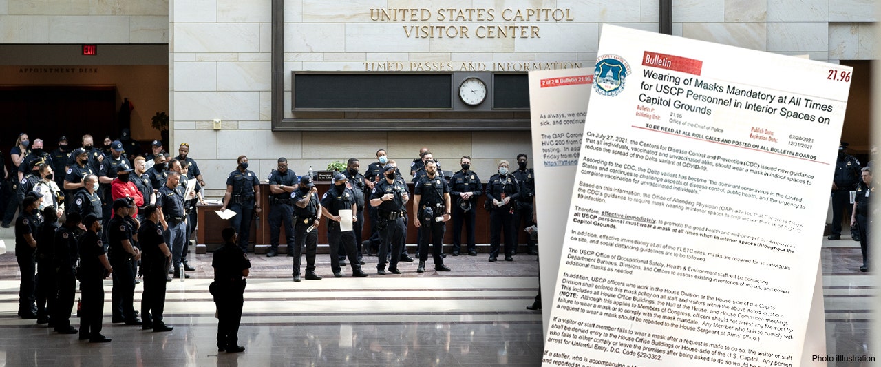 Shock over memo ordering Capitol Police to arrest staff, visitors not wearing masks after new mandate