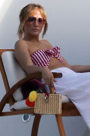 Jennifer Lopez RELAXES on yacht