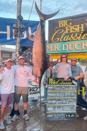 HUGE swordfish sets record