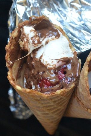 Recipe for s'mores CONES