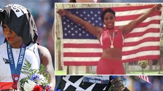 Flag-snubbing Olympian’s ‘activist’ image in question after 2016 picture with Old Glory emerges