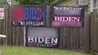 NJ woman can keep profane Biden signs in place, ACLU intervened