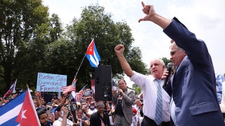 Republicans march with protesters for Cuban freedom as they push Biden for more support