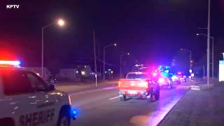 police lights - deputy shot