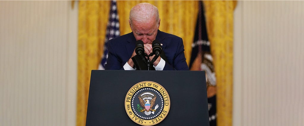 Biden Cowered