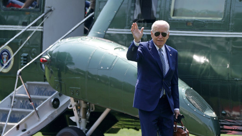 Biden leaves White House for vacation as country faces slew of growing crises