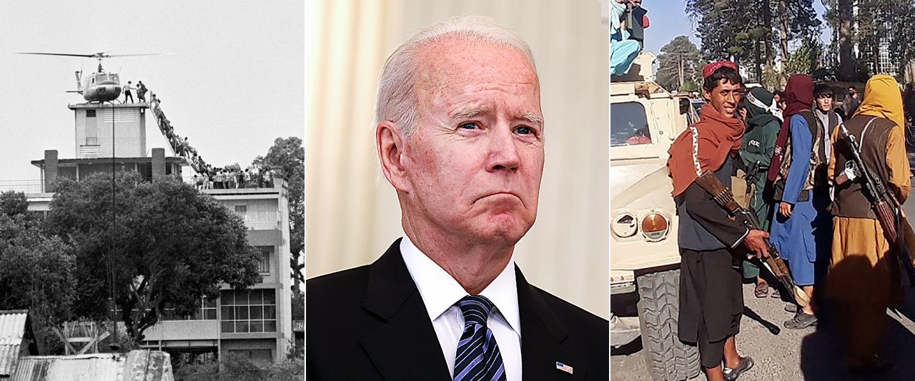 Pentagon fires back as Afghanistan's swift collapse to Taliban sparks fears of 'Saigon moment' for Biden